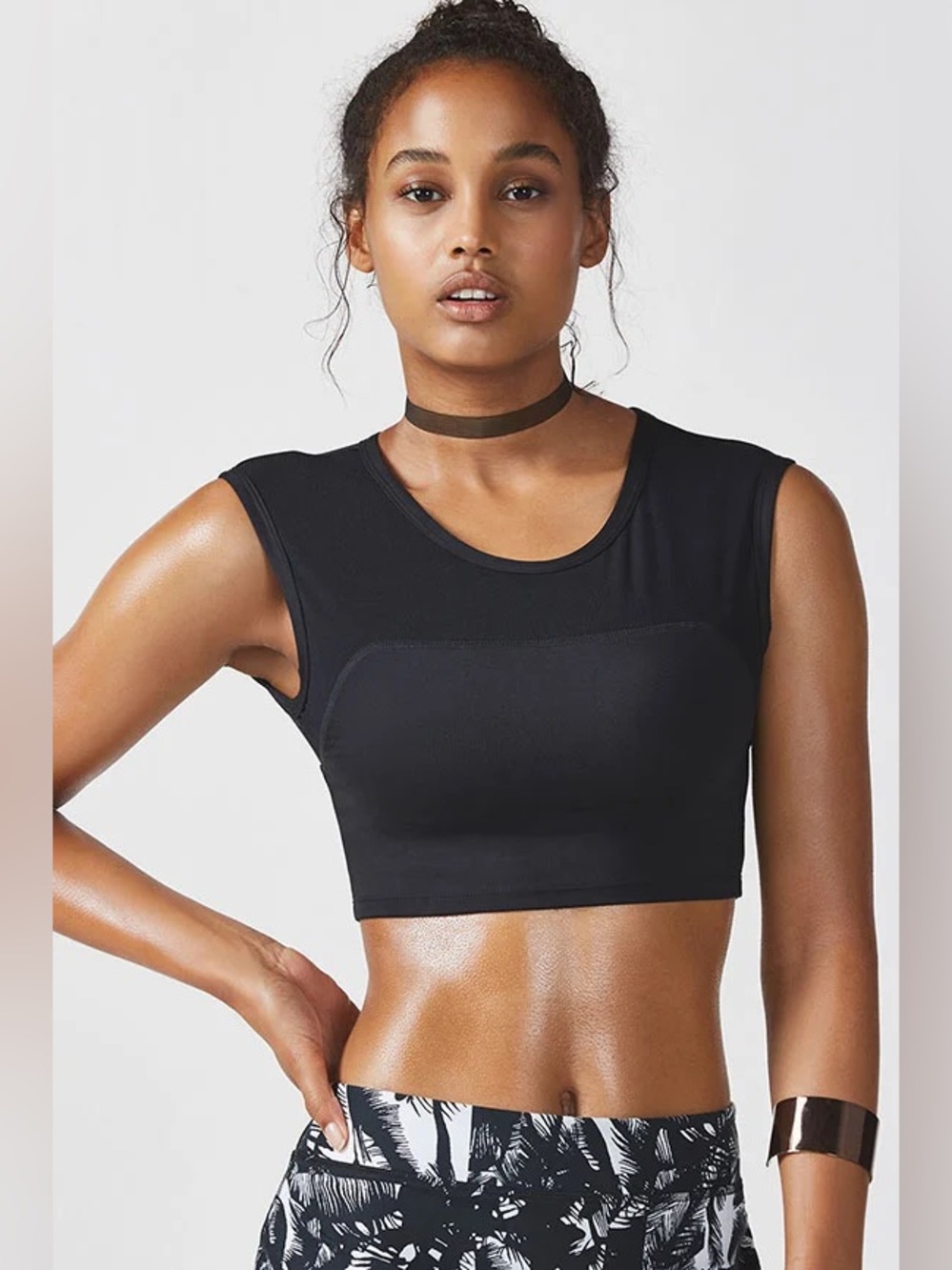 Fabletics Anthem Midi Sports Bra | Black | Size Small | Style #BA1615928